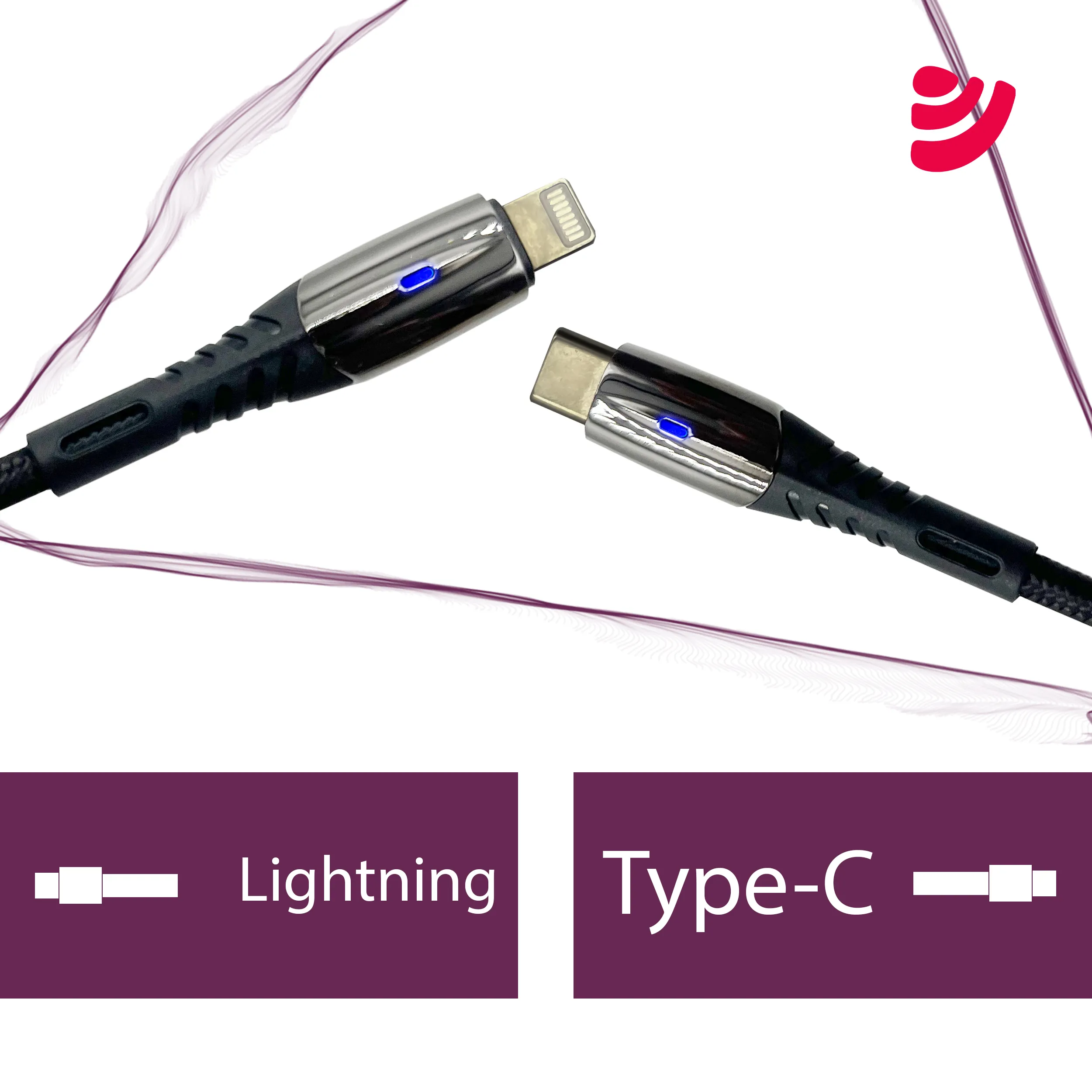 کابل شارژ تایپ سی به لایتنینگ بیاند مدل BCL-502 طول 2 متر