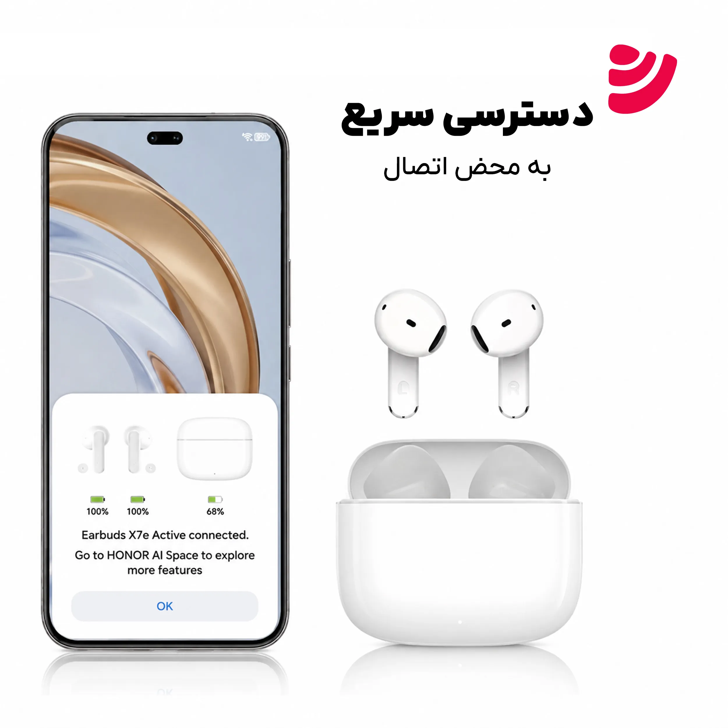 هندزفری بلوتوثی آنر مدل CHOICE Earbuds X7e Active